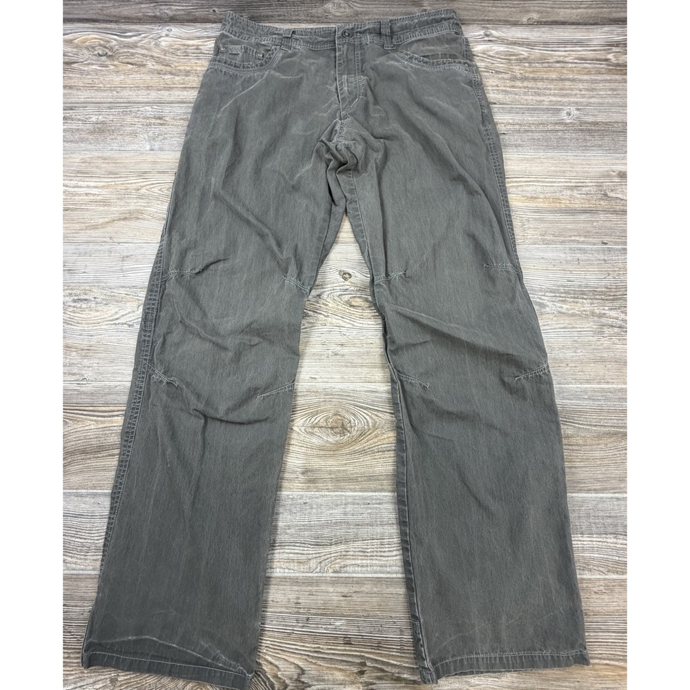 Kuhl Revolvr Pants 35 X34 FITS 36x33 Grey Vintage Patina Dye Hiking Gorpcore